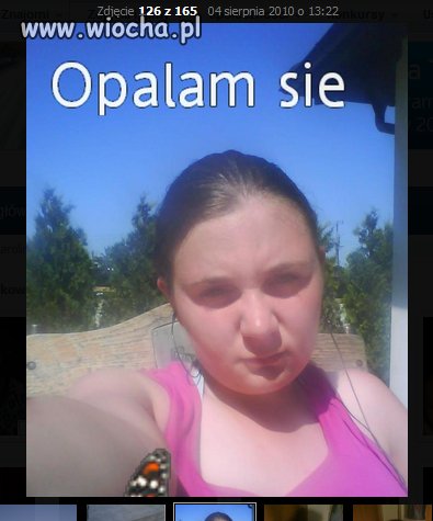 Opalam się!