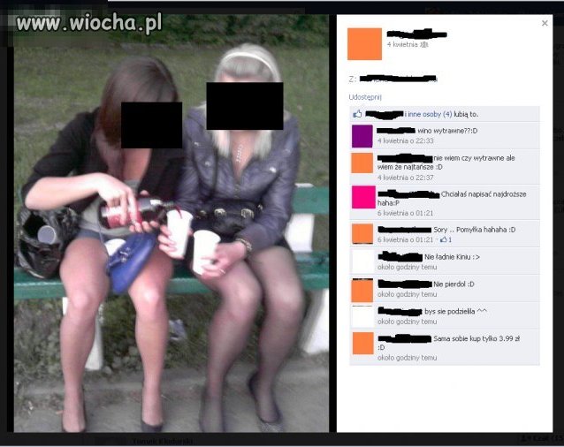 Małolaty i szpan na tanie wino. 