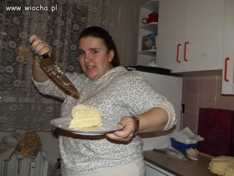 Łaaa atakuję tort!