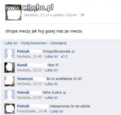 Mistrz ortografii w akcji.