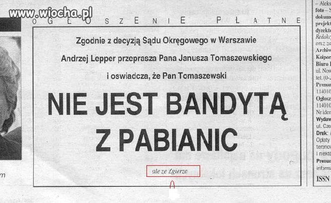 Ale ze zgierza