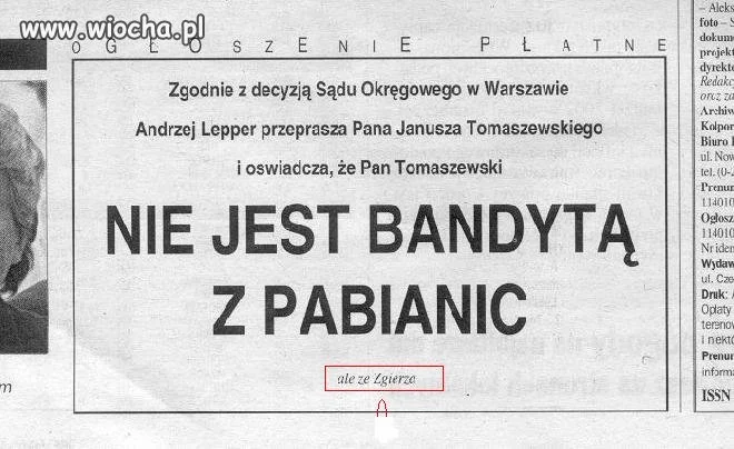 Ale ze zgierza