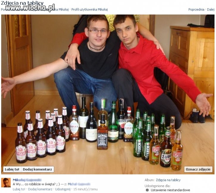Szpanuj alkoholem po świętach