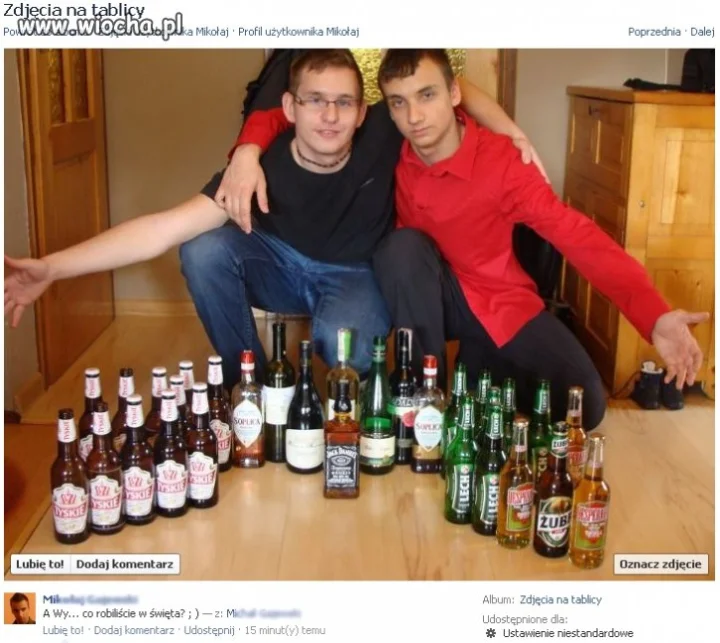 Szpanuj alkoholem po świętach