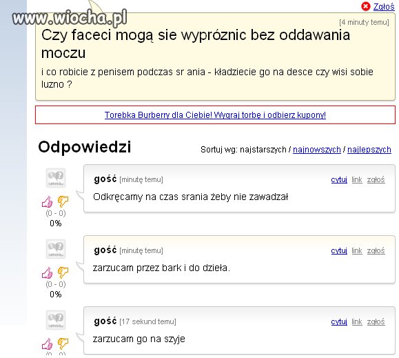 Jakie mądre pytanie...