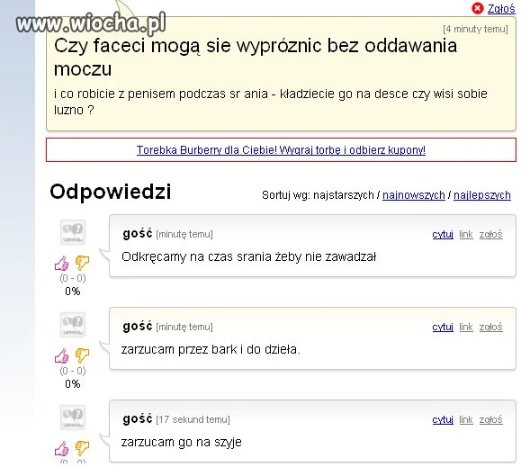 Jakie mądre pytanie...