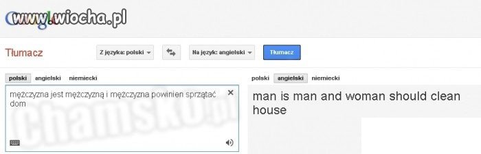 Buahahaha nawet google nie da się...