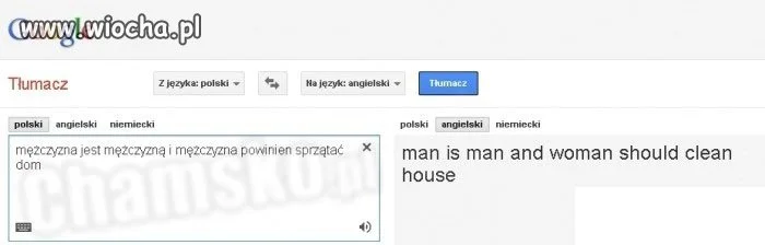 Buahahaha nawet google nie da się...