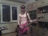 Heavy metal guitar hero...