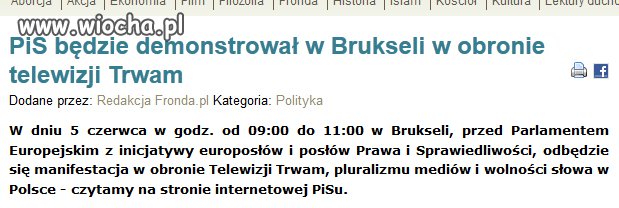 PiS będzie machał krzyżami i flagami w brukseli