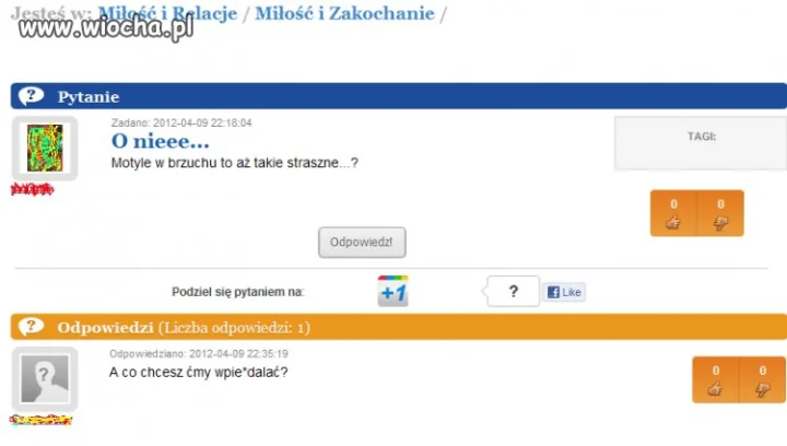Motyle w brzuchu