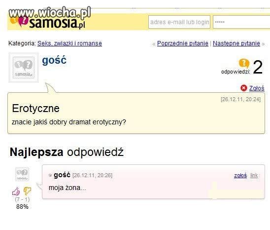 Ładne ma zdanie o żonie 