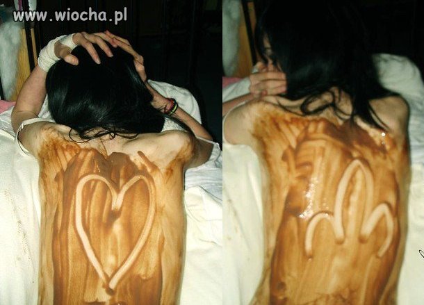 Wysmaruj sobie gównem plecy