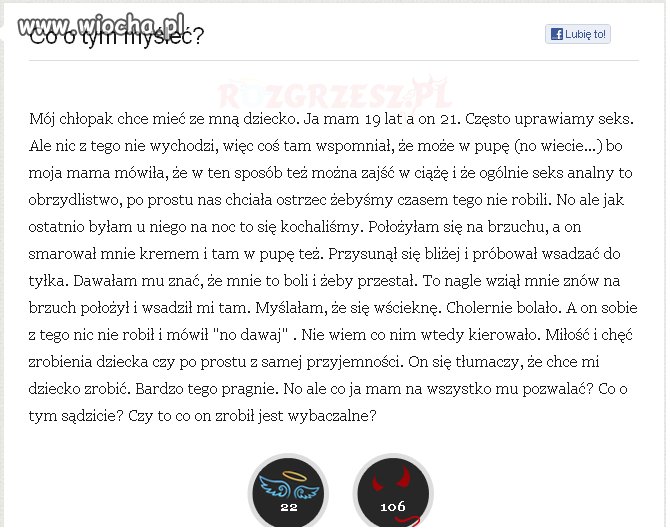 Chłopak chyba nie wie, jak się robi dzieci... 