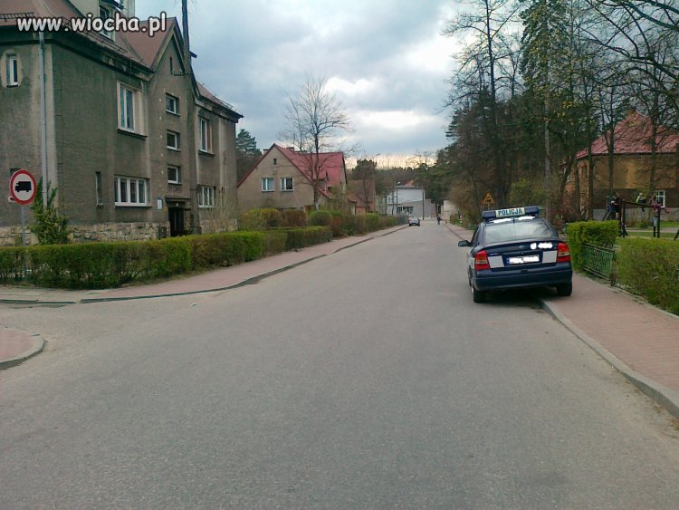 Policja daje przykład jak parkować