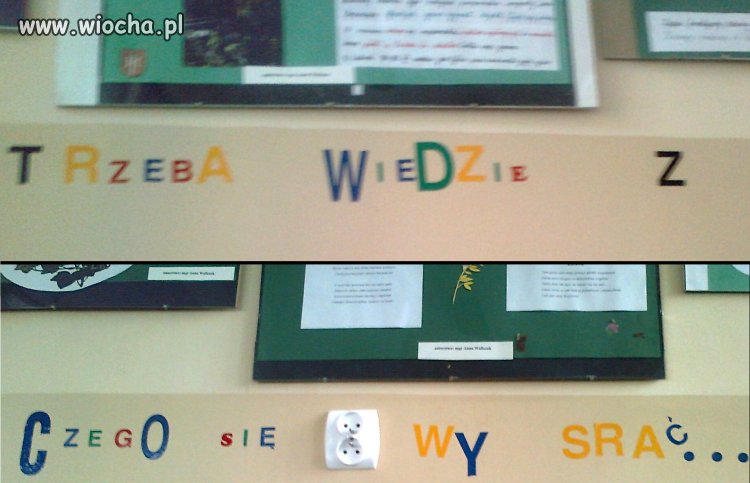 Ściany szkolnej świetlicy 