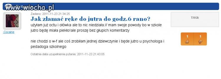 Jak złamać rękę