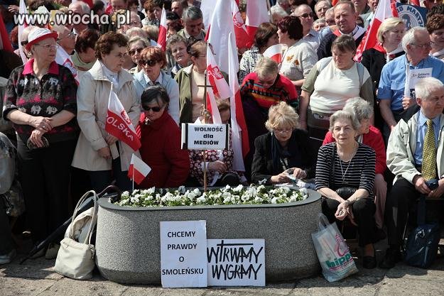 Dzisiejsza demonstracja w obronie TV TRWAM. 