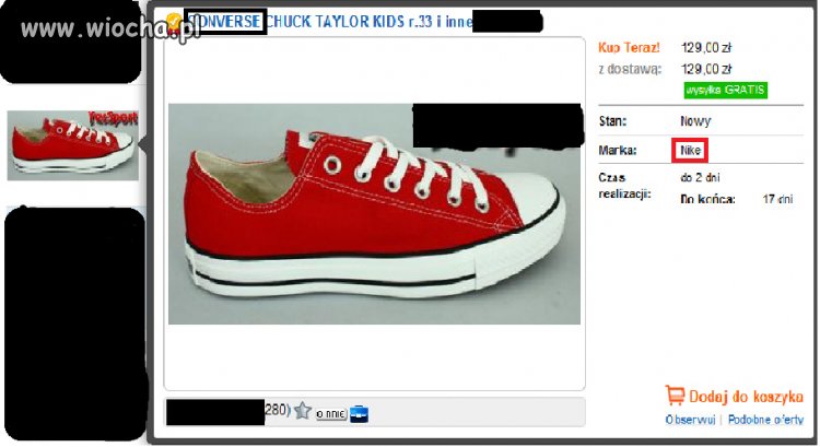 Converse z nike.