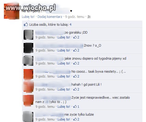 Picie 15-latek i ich problemy życiowe