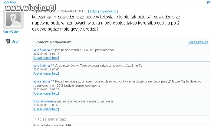Kolejne Dziwka 13-letni