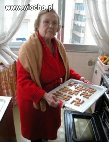 Wnusiu Babcia upiekła ciasteczka 
