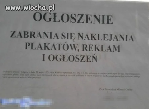 Ogłoszenie!
