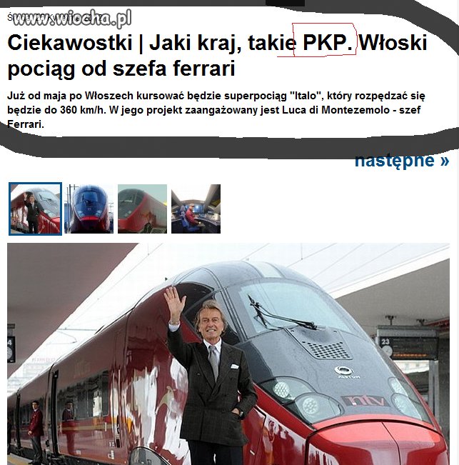 We Włoszech też maja PKP :)