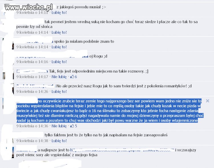 Zmienił status z w związku na wolny