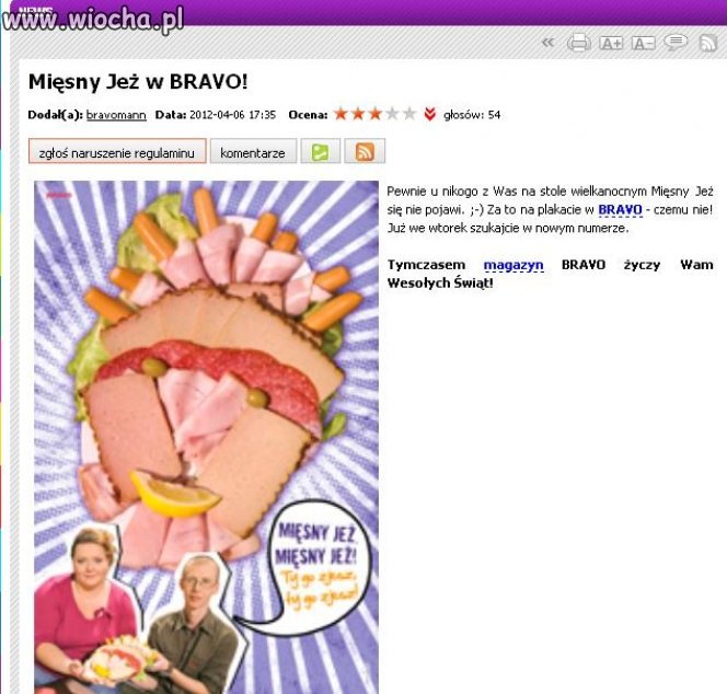 Plakat w BRAVO