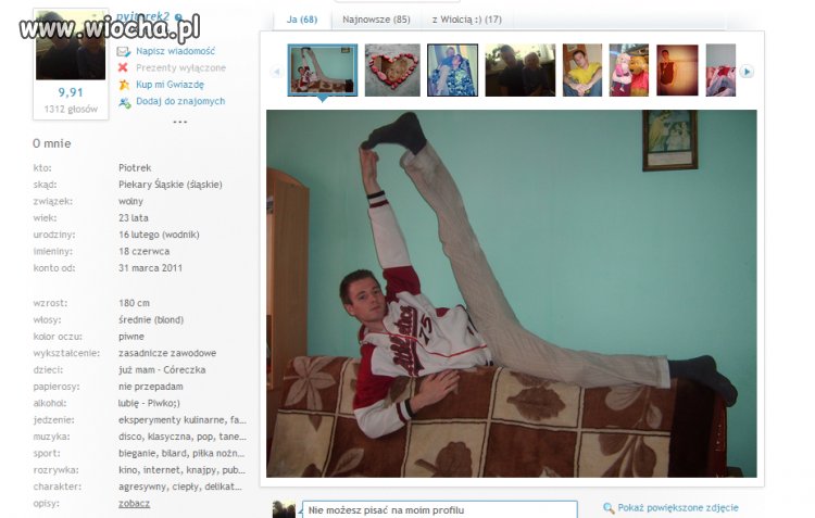 Jaki jestem przystojny