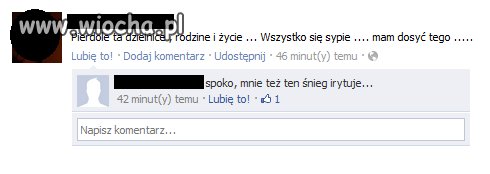 To powinno iść na żal