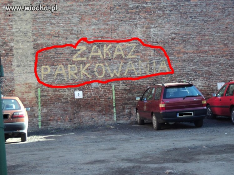 ,,zakaz parkowania" 
