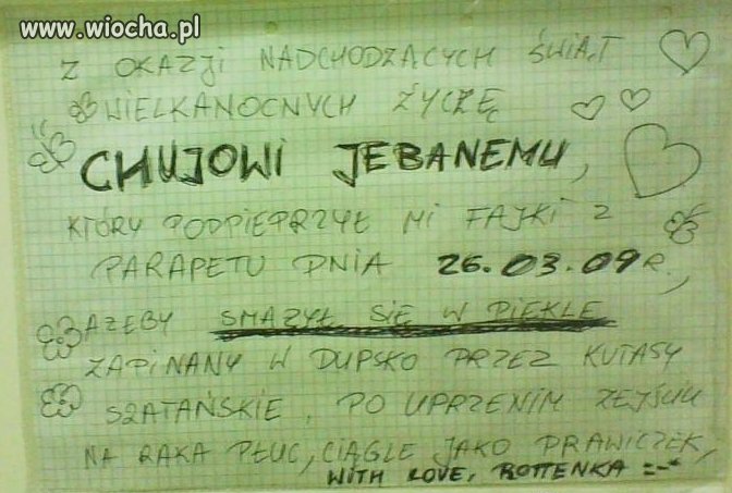 Z okazji nadchodzących świąt 