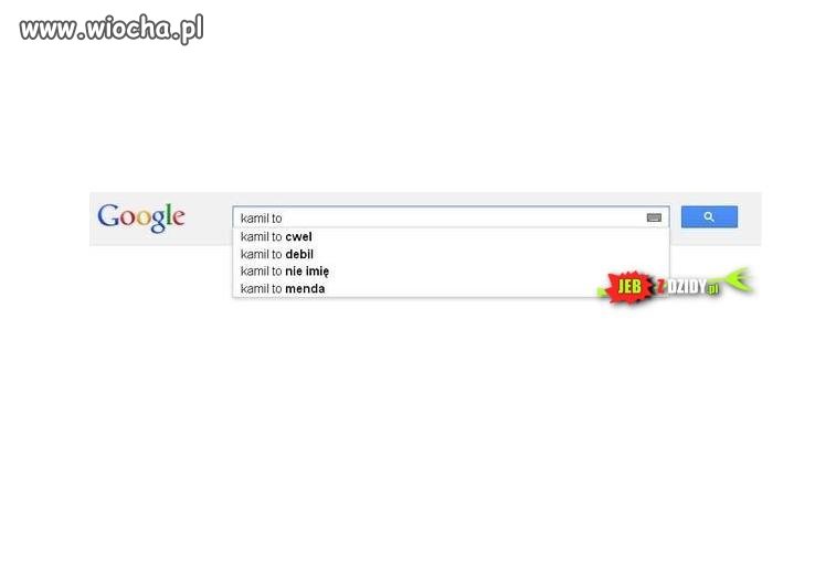 Wyszukaj tak swoję imie na google 