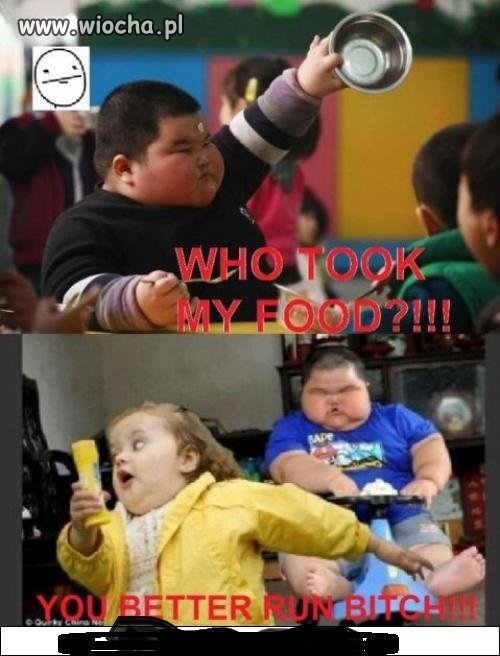 Who took my food???