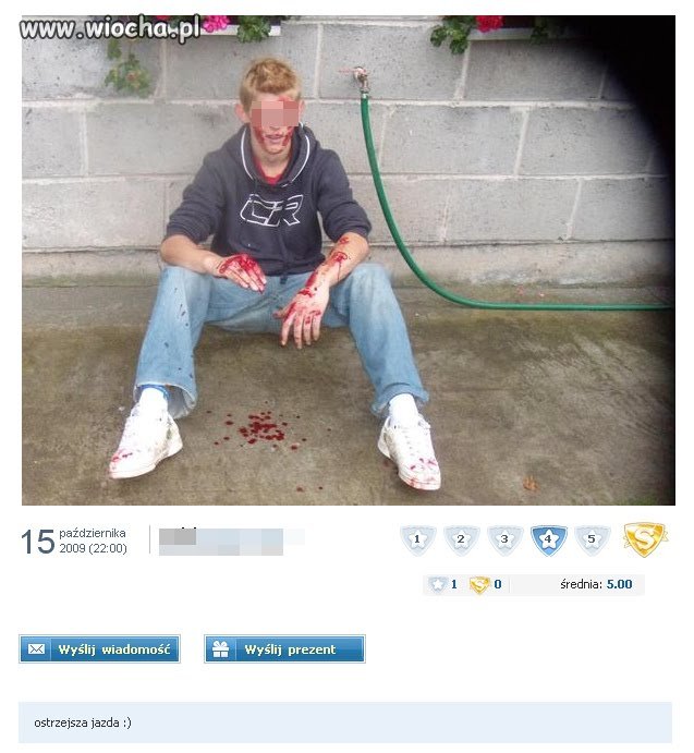 Dostał w pysia i już trzeba się pochwalić