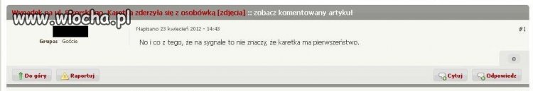 Komentarz do wypadku karetki jadącej na sygnale