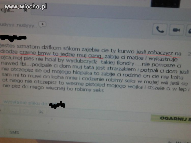 Od koleżanki...A ta ortografia xd
