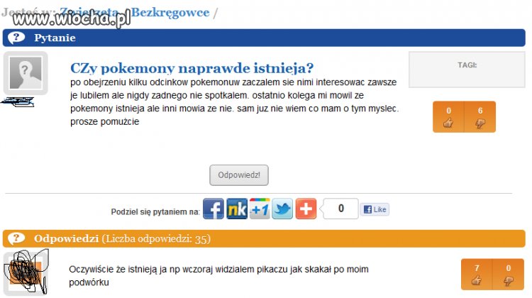 Czy pokemony naprawde istnieją?