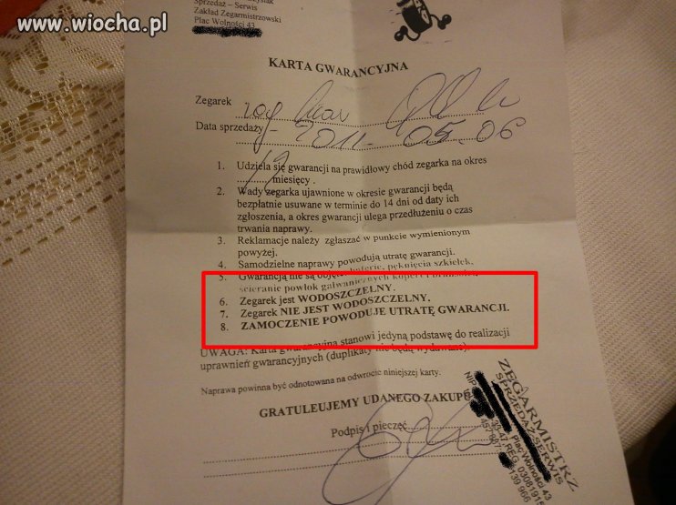 Gwarancja dobrego zakupu.