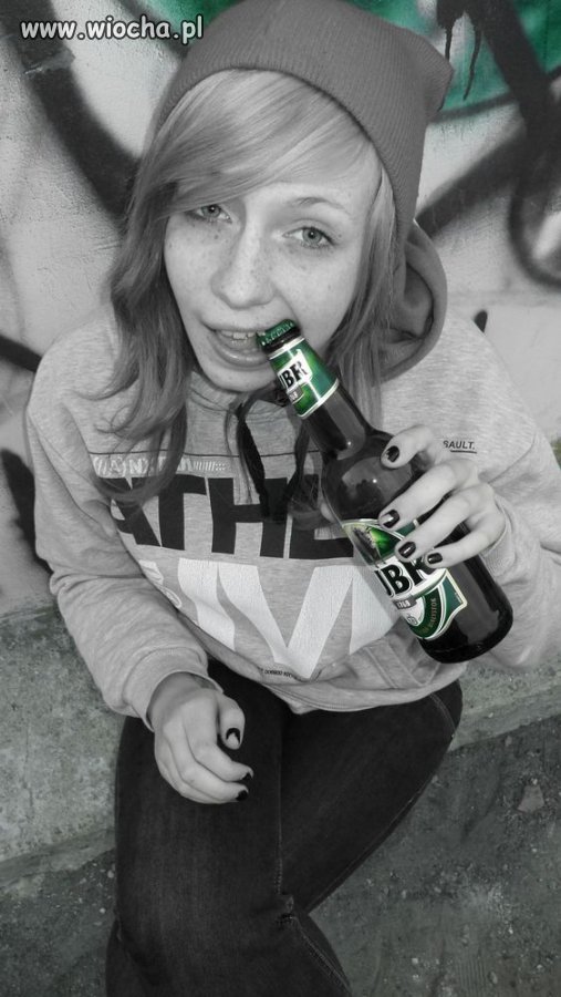 13 latka z piwem 