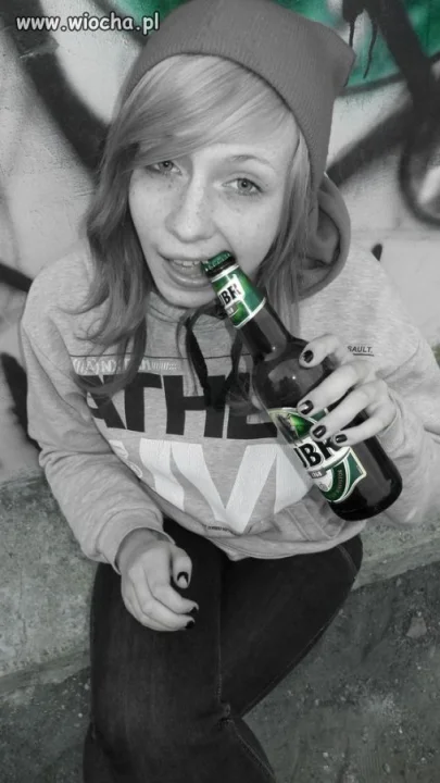 13 latka z piwem 
