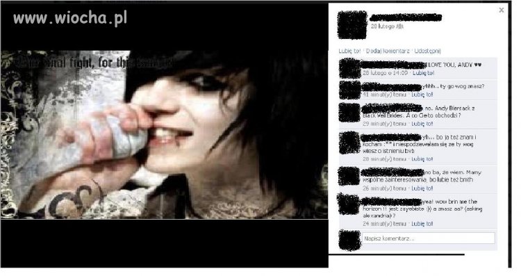 Mam 13 lat i kocham andy ego sixxa 