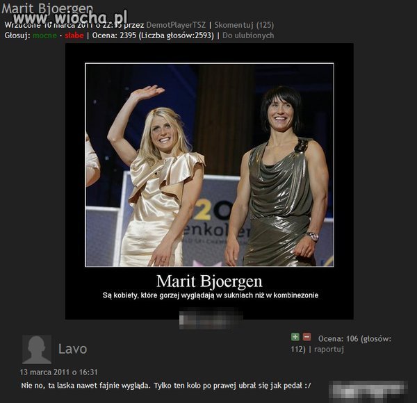 Marit Bjoergen...