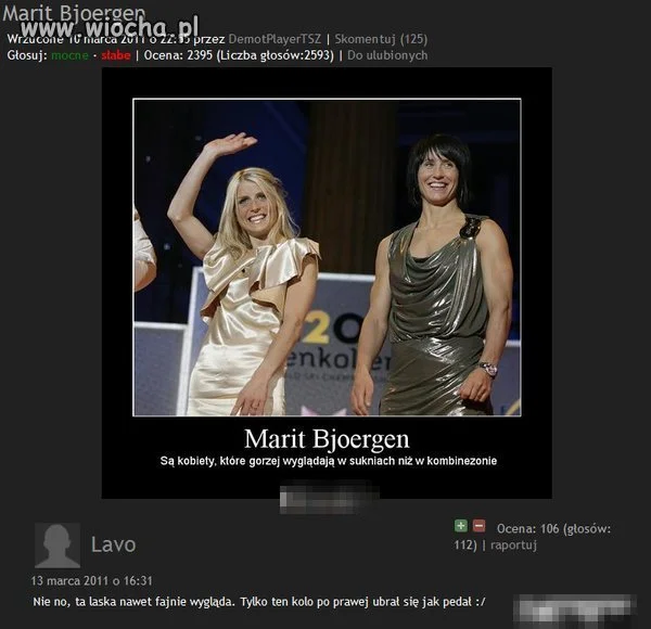 Marit Bjoergen...