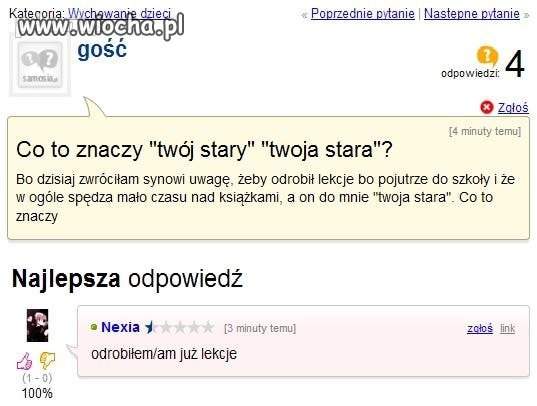 Teraz to chyba tak się odrabia lekcje