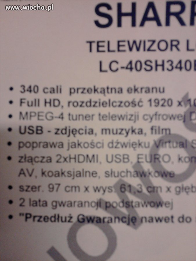 Panie, większego nie ma? 