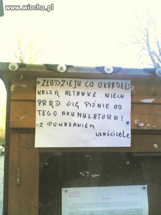 OGŁOSZENIE NA TABLICY 