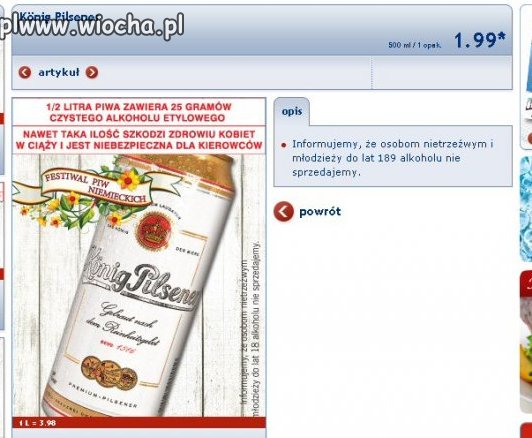 Piwo z Lidla 